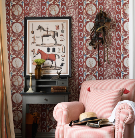 The Competition Panel Red Wallpaper by Mind the Gap
