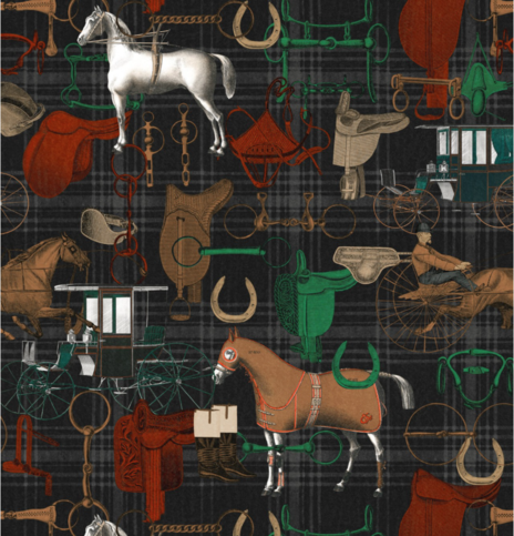 The Jockey Faded Wallpaper by Mind the Gap