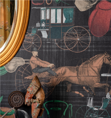 The Jockey Faded Wallpaper by Mind the Gap