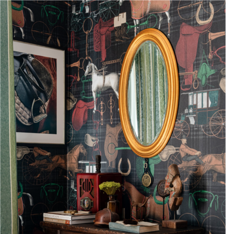 The Jockey Multicoloured Wallpaper by Mind the Gap