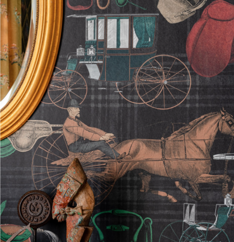 The Jockey Multicoloured Wallpaper by Mind the Gap