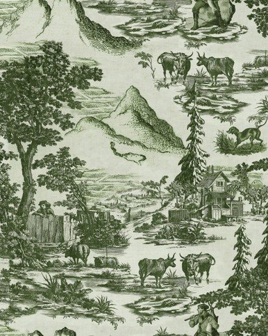 Toile Du Tyrol Evergreen Wallpaper by Mind the Gap