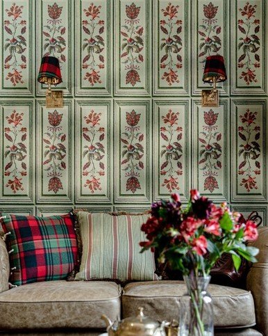 Tyrolean Panel Taupe Wallpaper by Mind the Gap