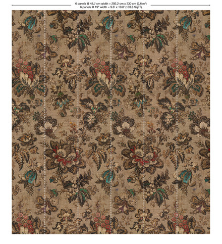 Big Pattern Bogor Mural Wallcovering by NLXL 