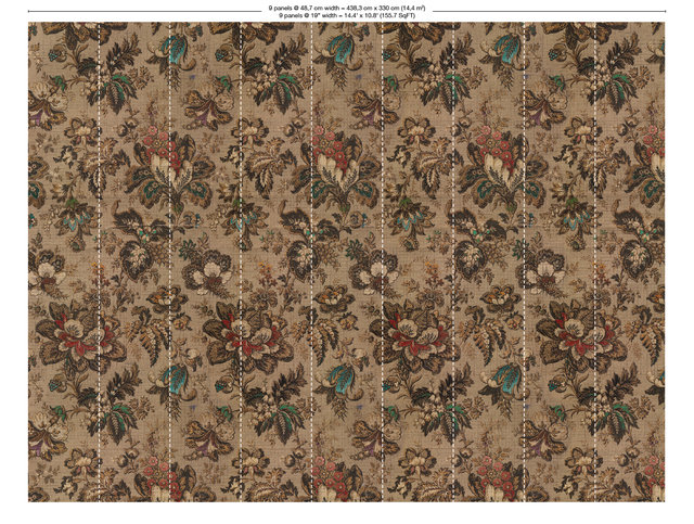 Big Pattern Bogor Mural Wallcovering by NLXL 