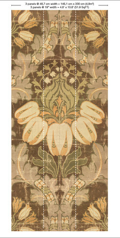 Big Pattern Luther Mural Wallcovering by NLXL 