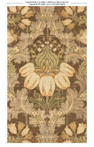 Big Pattern Luther Mural Wallcovering by NLXL 