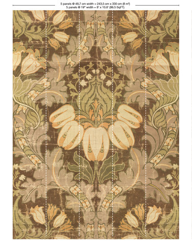Big Pattern Luther Mural Wallcovering by NLXL 