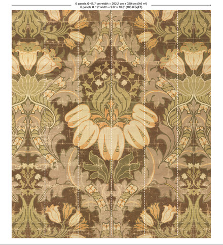 Big Pattern Luther Mural Wallcovering by NLXL 