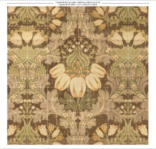 Big Pattern Luther Mural Wallcovering by NLXL 