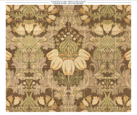 Big Pattern Luther Mural Wallcovering by NLXL 