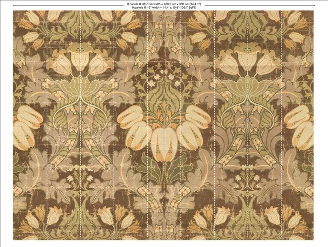 Big Pattern Luther Mural Wallcovering by NLXL 