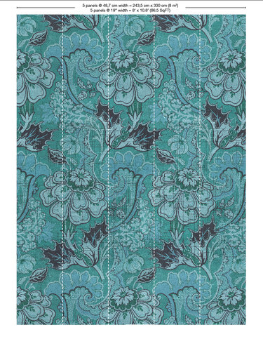Big Pattern Paola Mural Wallcovering by NLXL 