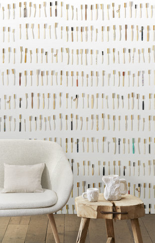 Brushes Small Wallcovering by NLXL 