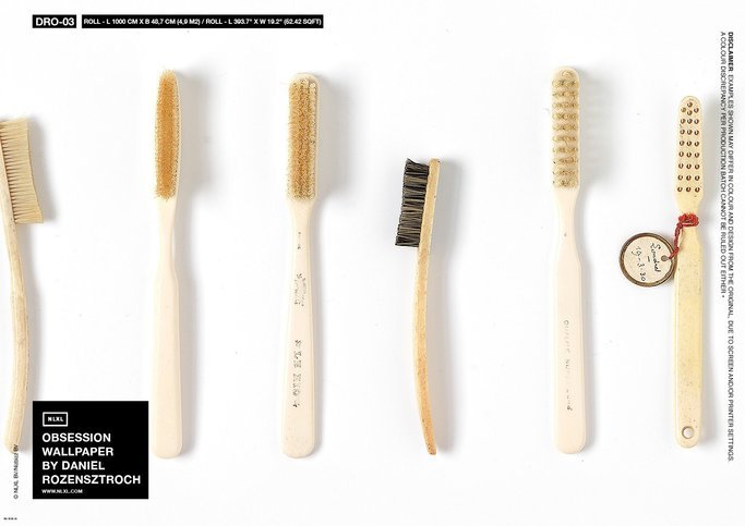 Brushes Small Wallcovering by NLXL 