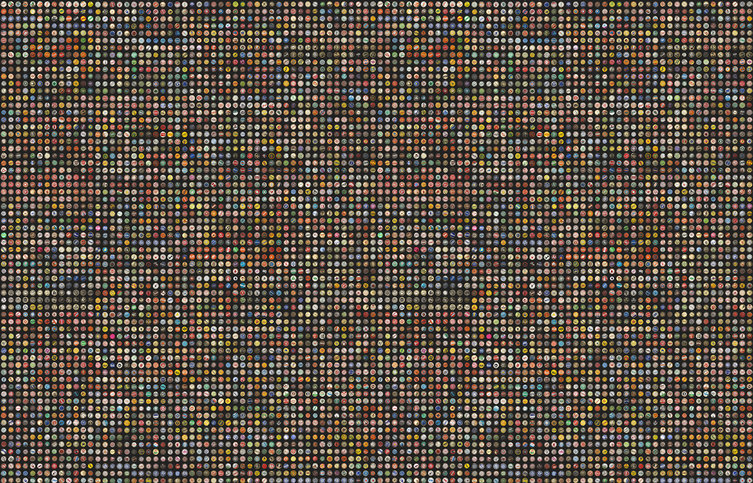 Crown Caps Black Wallcovering by NLXL 