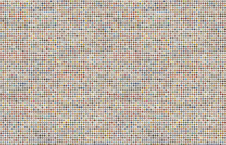 Crown Caps White Wallcovering by NLXL 