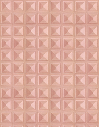 Marquetry Pink Wallcovering by NLXL 