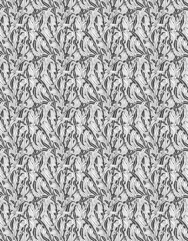 Monochrome Leaves Black Wallcovering by NLXL 