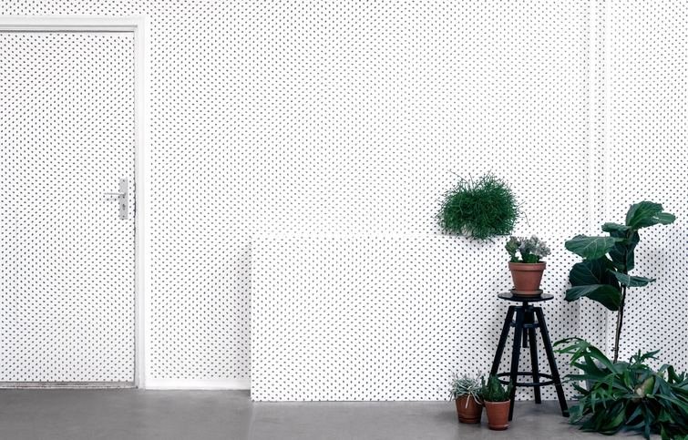 Particles White Wallcovering by NLXL