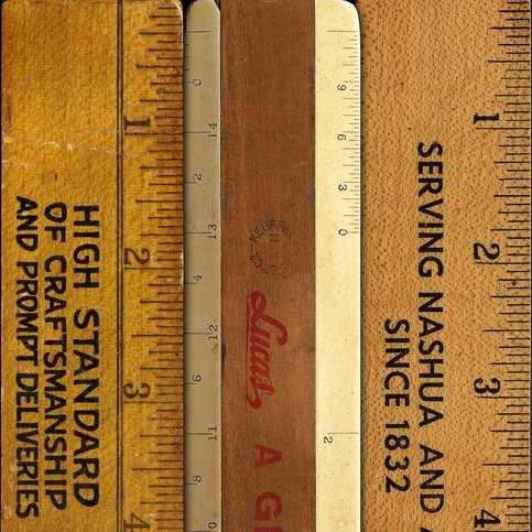 Printed Rulers Large Wallcovering by NLXL