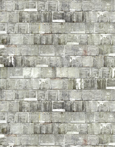 Rusted Metal White Wallcovering by NLXL 
