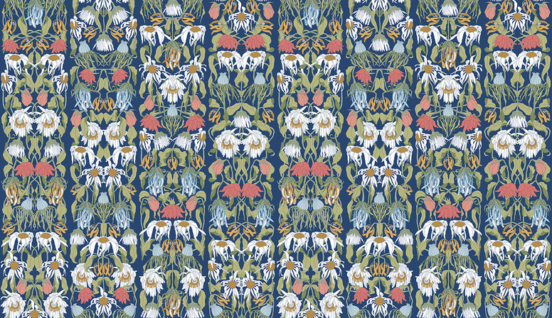 Withered Flowers Color Archives Wallcovering by NLXL 