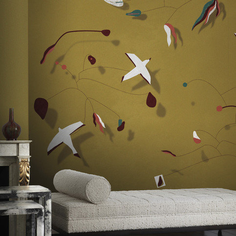 Les Mobiles Wallcovering by Nobilis