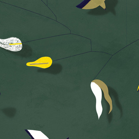Les Mobiles Wallcovering by Nobilis