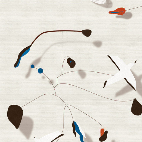 Les Mobiles Wallcovering by Nobilis