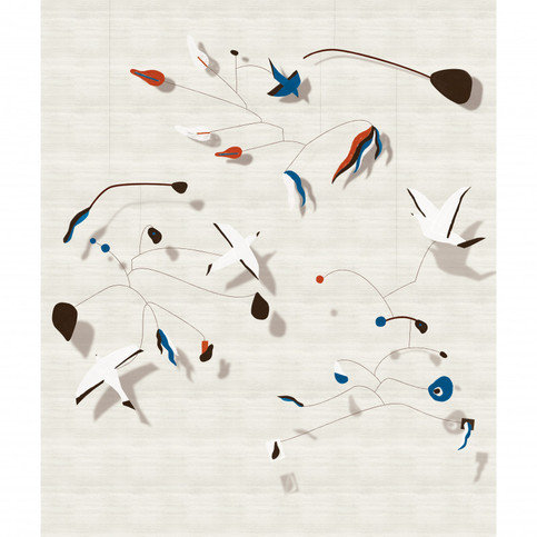 Les Mobiles Wallcovering by Nobilis