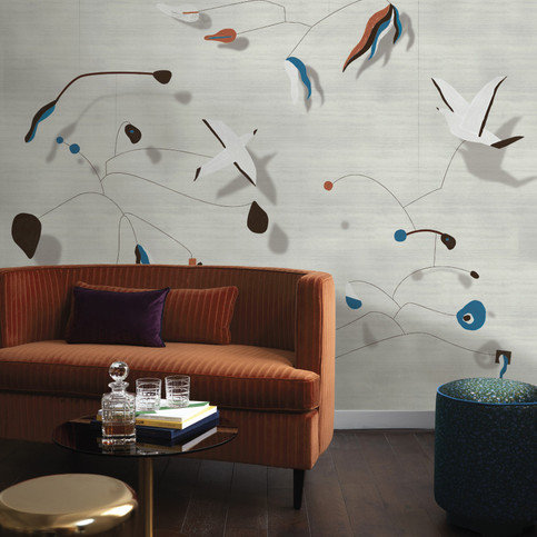 Les Mobiles Wallcovering by Nobilis