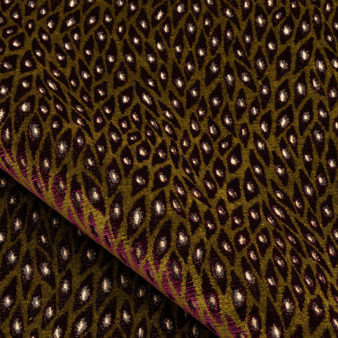 Velours Paon Fabric by Nobilis