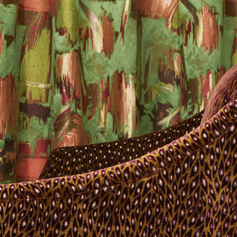 Velours Paon Fabric by Nobilis
