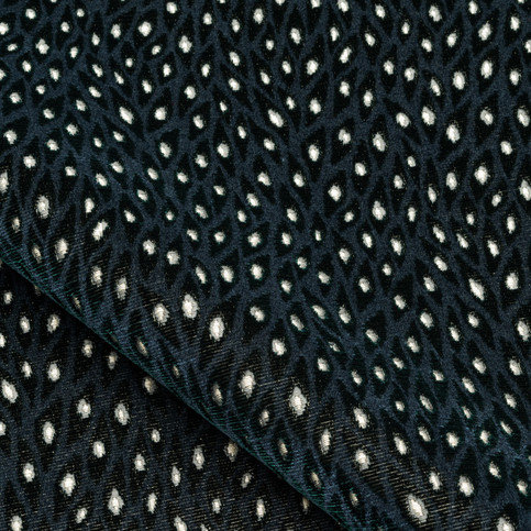Velours Paon Fabric by Nobilis