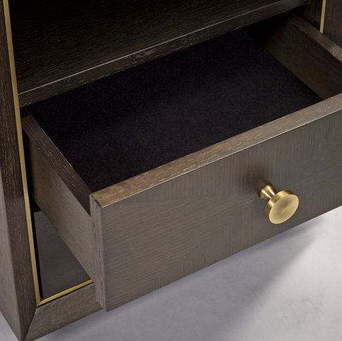 Arlington Bedside - 400 Chocolate Oak by Robert Langford 