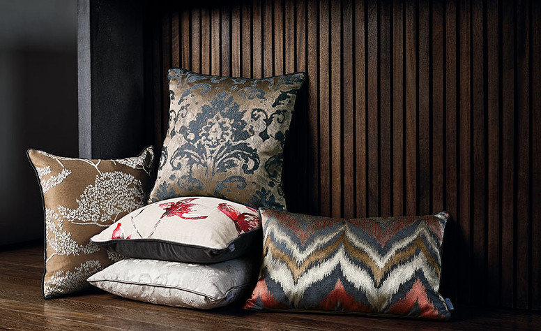 Adachi Cushion Gunmetal by Romo