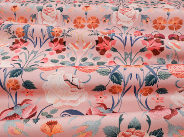 Bonita Chateau Rose Fabric by Temperley London x Romo