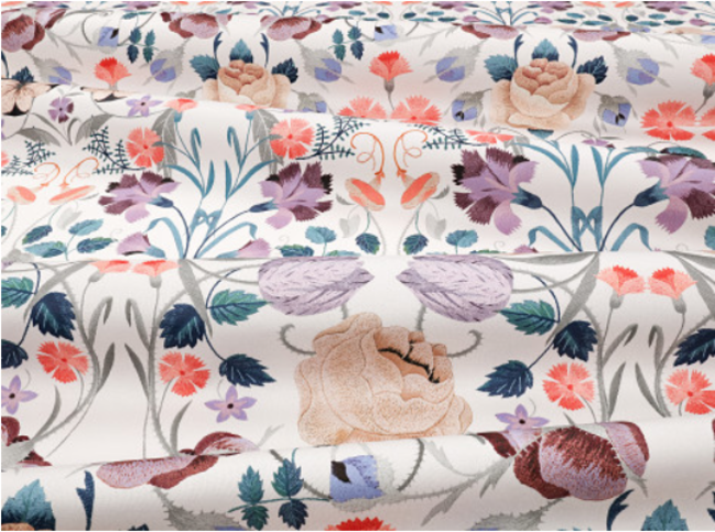 Bonita Lilac Ash Fabric by Temperley London x Romo