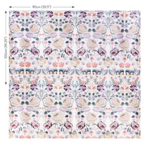 Bonita Shimmer Wallcovering Lilac Ash by Temperley London x Romo