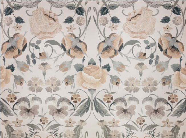 Bonita Shimmer Wallcovering Sonnet by Temperley London x Romo