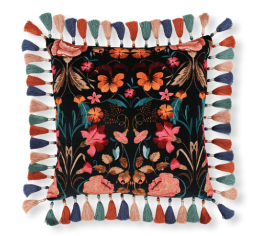 Bonita Velvet 50cm Cushion Rosa by Temperley London x Romo