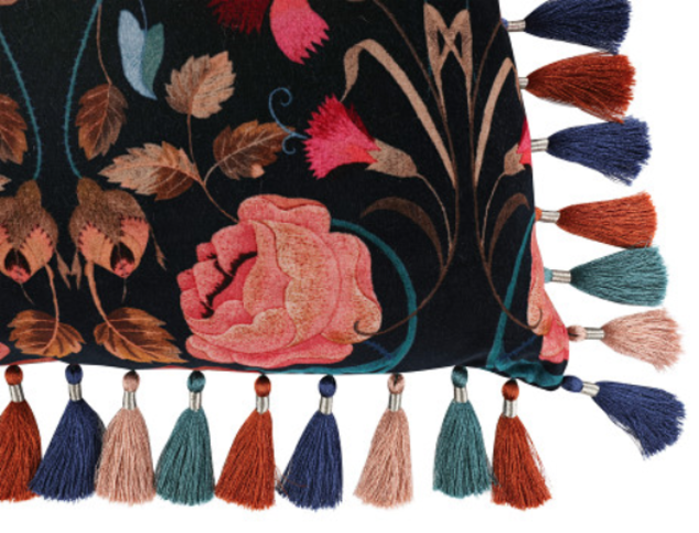 Bonita Velvet 50cm Cushion Rosa by Temperley London x Romo