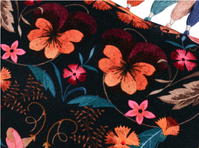 Bonita Velvet 50cm Cushion Rosa by Temperley London x Romo