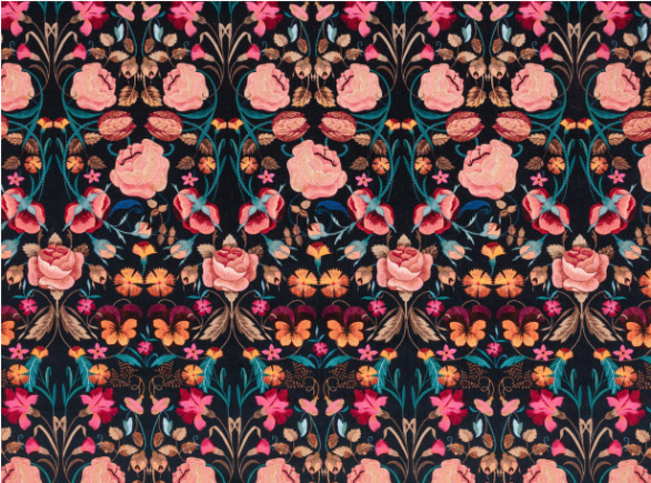 Bonita Velvet Rosa Fabric by Temperley London x Romo