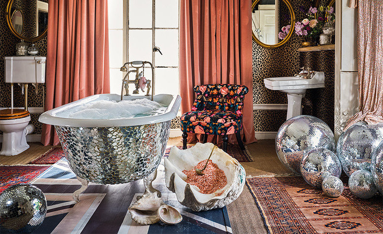 Bonita Velvet Rosa Fabric by Temperley London x Romo