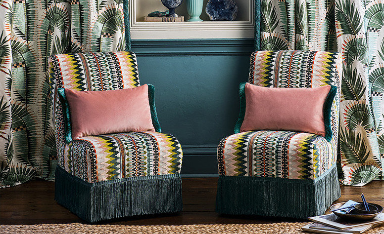 Bullion Fringe Smoky Blue by Temperley London x Romo