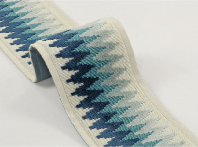 Chevron Braid China Blue by Temperley London x Romo