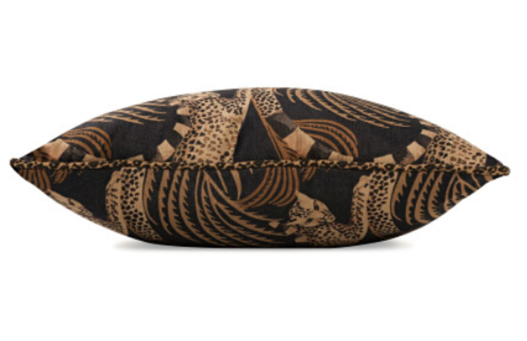 Delilah Velvet 50cm Cushion Ancient Gold by Temperley London x Romo