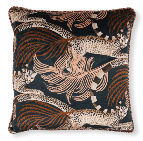 Delilah Velvet 50cm Cushion Sienna by Temperley London x Romo